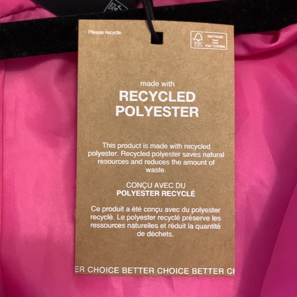 NEW🌟 Pieces Short Pink Puffer Jacket - Picture 5 of 6